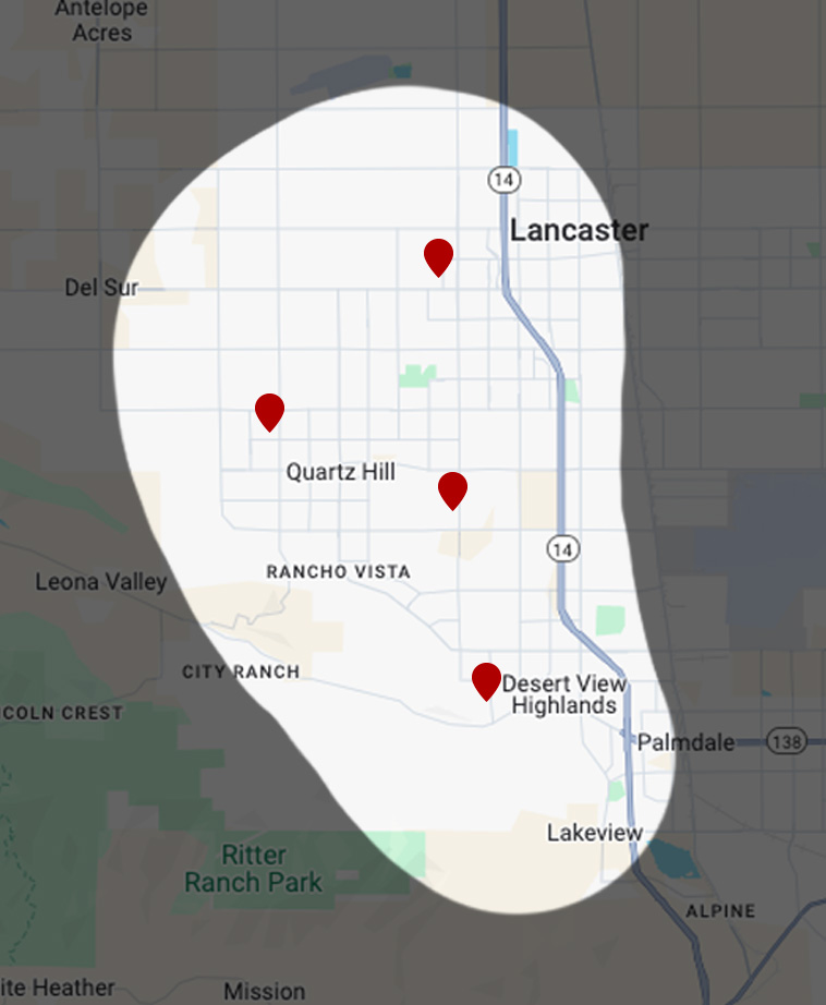 Antelope Valley Area Map