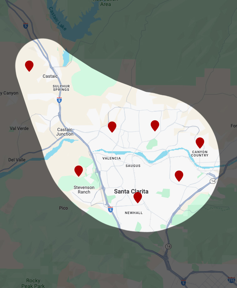 Santa Clarita Area Map